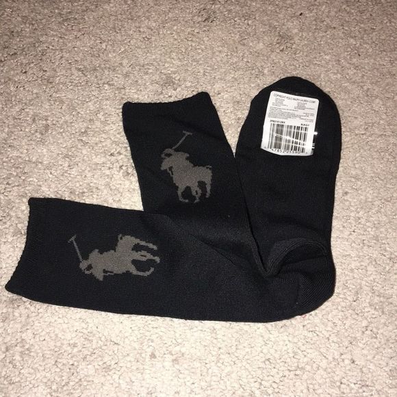 Polo Ralph Lauren 3 pair dress socks poly cotton black New casual Men’s 6-12.5 - Picture 11 of 13
